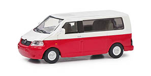 452665910 - 1:87 - VW T5 Bus rot/weiß (MHI)